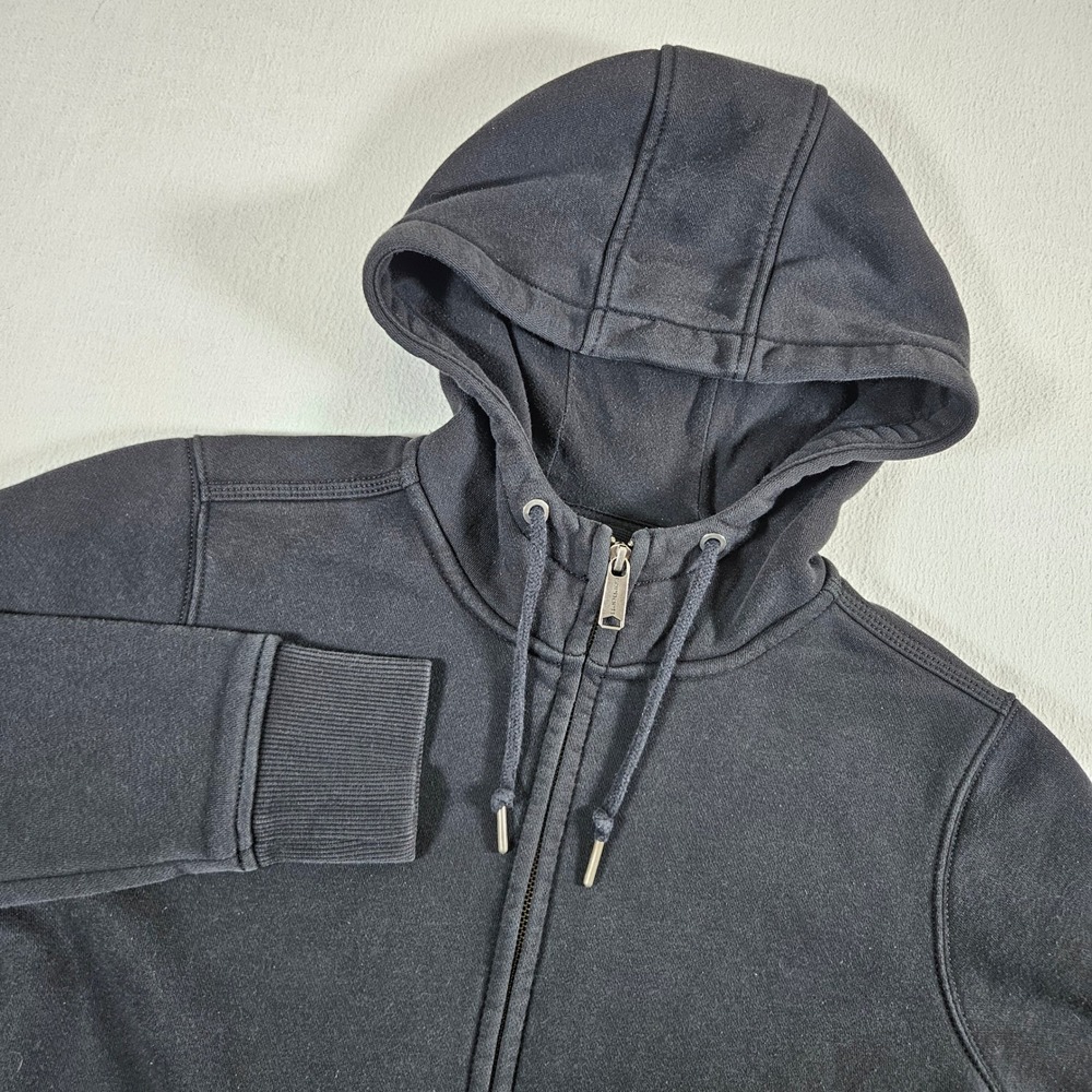Carhartt Zip Up Hoodie Womens M Black Relaxed Fit Fleece Lined 102788 001